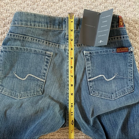 NEW 7 For All Mankind Bootcut Denim Jeans - Picture 9 of 10